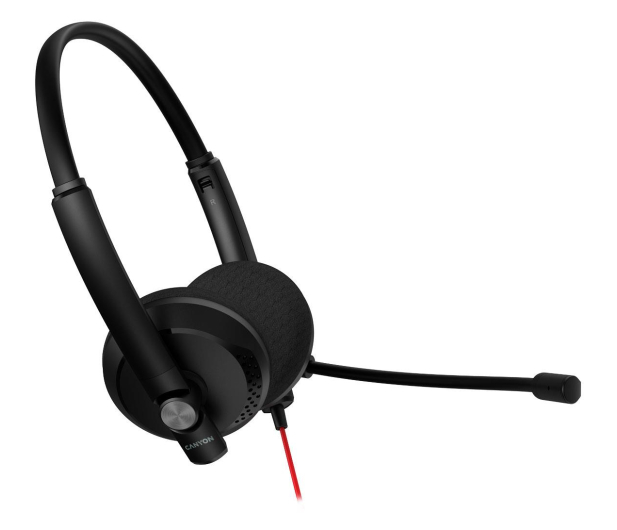 CANYON HS-07 3,5 mm minijack&USB Czarne CNS-HS07B - 1261538 - zdjęcie 3